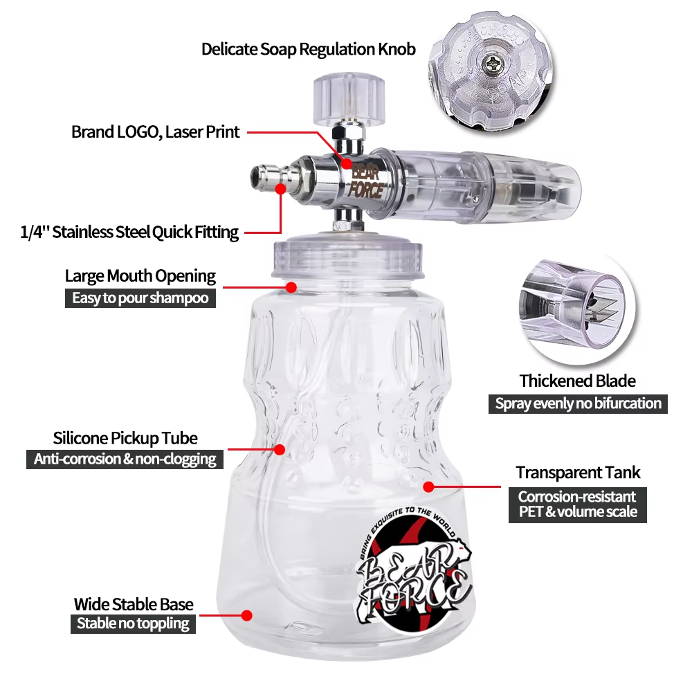 Canon à mousse en aluminium po - Pressure Washer Foam Gun avis et prix