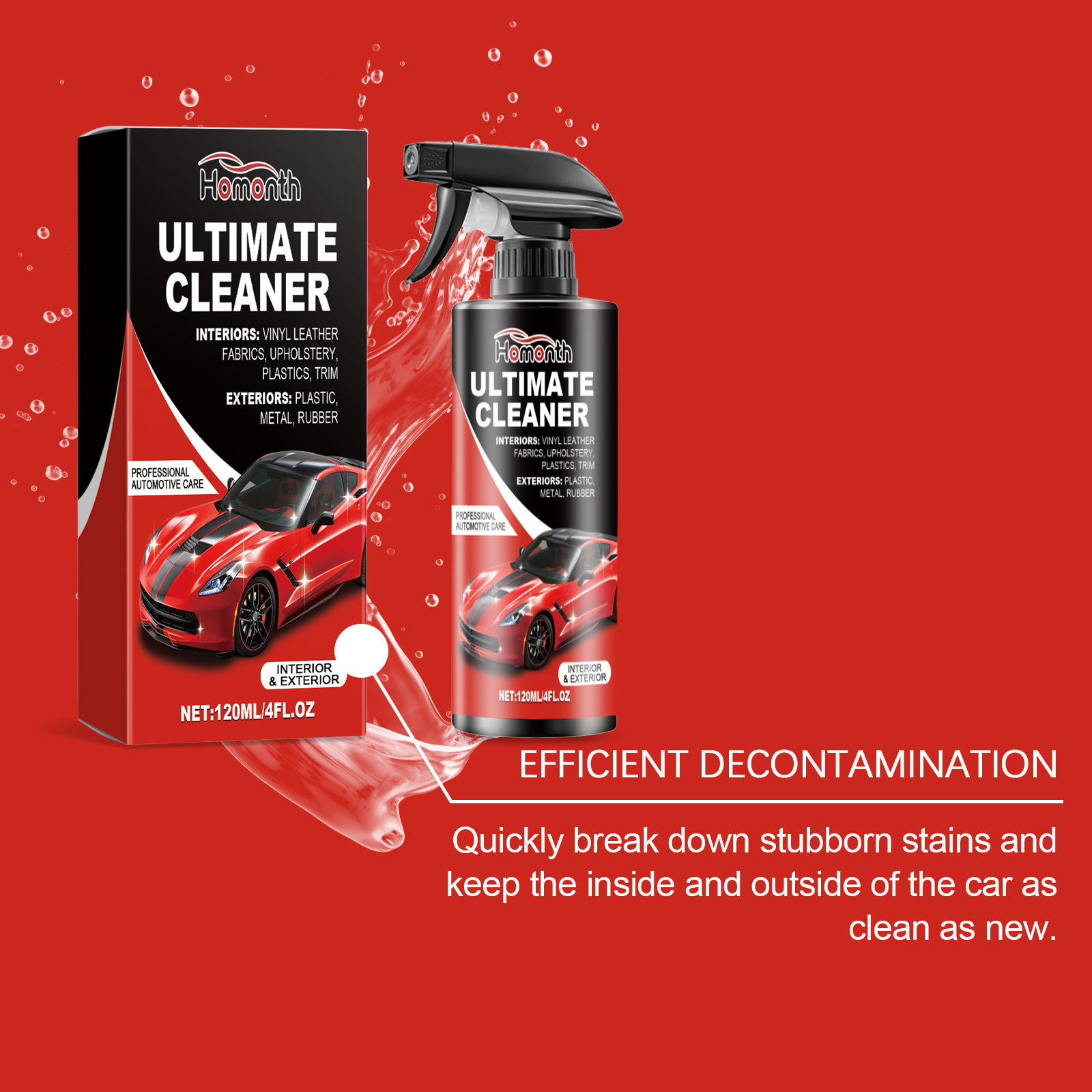 Homonth 120ml Nettoyant Détach - Leather Cleaner Interior avis et prix