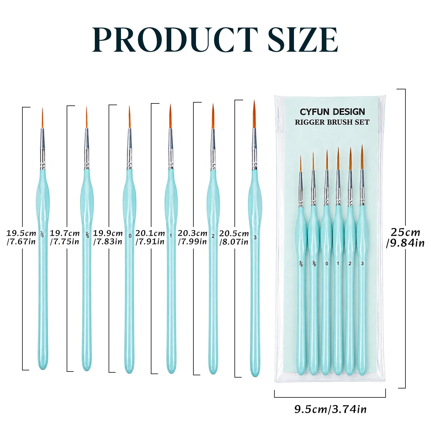 Ensemble de 6 pinceaux de pein - Detailing Brush Set avis et prix